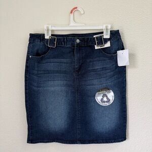 NWT D. Jeans Dark Blue Denim Jean Pencil Skirt Women’s Size 12